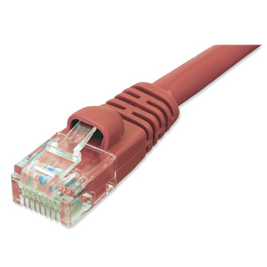10ft. CAT6 Patch Cable With Boot, Red ZT1197276 - Ziotek