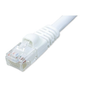 10ft. CAT6 Patch Cable With Boot, White ZT1197282 - Ziotek