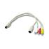Mini DIN-8 Video Card To S-Video / RCA Audio Adapter