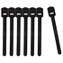 Mini Fuzzy Zip Ties, Black Q-35-007-BK