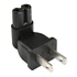 NEMA 1-15P Plug To IEC C7 Plug Adapter