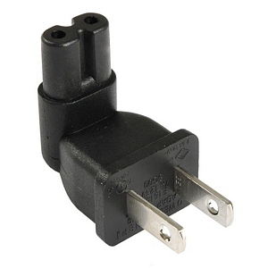 NEMA 1-15P Plug To IEC C7 Plug Adapter - Universal