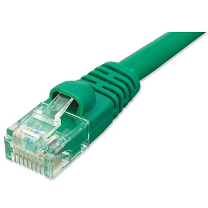 2ft CAT5e Network Patch Cable W/ Boot, Green ZT1195315 - Ziotek