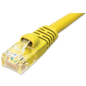 5ft CAT5e Network Patch Cable W/ Boot, Yellow ZT1195325 - Ziotek