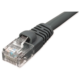 10ft CAT5e Network Patch Cable W/ Boot, Black ZT1195328 - Ziotek