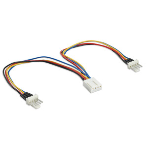 PWM Fan 4 Pin Y Cable, 6in. 1F To 2M - Universal