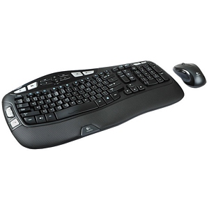 Wireless Wave Combo Keyboard And Mouse Kit, USB 920002555 - Logitech