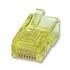 RJ45 Cat5 / 5e Stranded Plug Connector, Yellow, 50 Pack ZT1800676