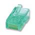 RJ45 Cat5 / 5e Stranded Plug Connectors, Green, 50 Pack ZT1800678