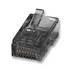 RJ45 Cat5e Solid Or Stranded Plug Connectors, Black, 50 Pack ZT1800682