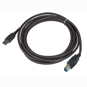 10ft. SuperSpeed USB 3.0 Type A Male To Type B Male USB Cable, Black - Universal