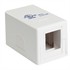 Keystone Surface Mount Box, Single Port, White