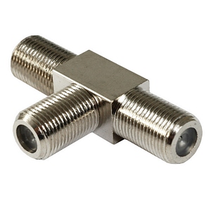 Coaxial Type F (Female To Female / Female) T Adapter - Universal