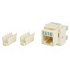 Cat6 8P8C Keystone Panel Jack, Beige