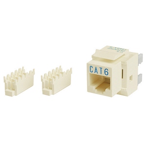 Cat6 8P8C Keystone Panel Jack, Beige - Universal