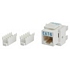 Cat6 8P8C Keystone Panel Jack, White