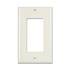 Decora 1 Hole Faceplate, White