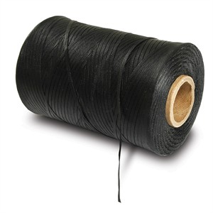 Waxed Lacing Cord, Black, 500 Yard Spool - Universal