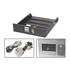 USB 2.0 + Firewire In 3.5 Bay Black No Card Included KW-F7771-B