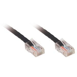 7ft CAT6 Non-Booted Network Patch Cable, UTP, Black ZT1197315 - Ziotek