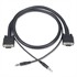 25ft Slim VGA Plus Stereo HD15 M/M Cable