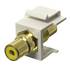 RCA Coupler Keystone Insert Jack, White/Yellow