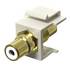 RCA Coupler Keystone Insert Jack White / Gold