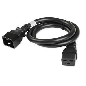 8ft Server-Grade IEC C19-C20 Power Cable, 250V, Black - Universal