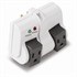 3 Outlet, Surge Protector Wall Tap, Rotating Outlets, White