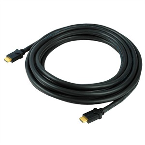 15ft High Speed HDMI W/ Ethernet Cable, M To M, 28 AWG, Black - Universal