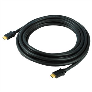 25ft High Speed HDMI W/ Ethernet Cable, M To M, 28 AWG, Black - Universal