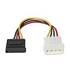 Serial ATA Power Cable 4-Pin Molex To 15-Pin SATA CB-SATA-PW