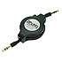 4ft. Retractable 3.5mm Stereo Cable Male To Male ZIP-AUDIO-CD3