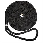 New England 5/8" Double Braid Dock Line - Black - 15' - New England