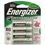 Rechargeable AA Battery, NiMH, 2300mah, 4 Pack NH15BP-4 - Energizer