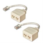 Network Pair Splitter 10BaseT Cat5, 2 Pack 68TA-C501-M2F - IC Network