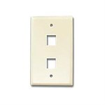 2 Hole Keystone Faceplate, Beige ZT1800260 - Ziotek