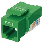 CAT6 Network (RJ45) Keystone Jack, Tool-Free, Green ZT1800323 - Ziotek