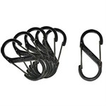 S-biner Clips Size #4 Black 6 Pack SB4-03-01 - Nite Ize