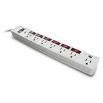 7 Outlet Surge Protector, White - Universal