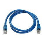 3ft Cat6a STP Patch Cable With Boot, Blue ZT1197244 - Ziotek