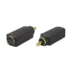 Mini Din 4 Female (sVideo) To RCA Male Adapter ZT1283220 - Ziotek