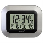 Atomic Digital Wall Clock, Silver WT-8005U-S - La Crosse