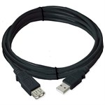 10ft. USB 2.0 Cable, Type A Male To Female Extension, Black ZT1311035 - Ziotek