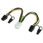PCI-E 6 Pin To Dual 8 Pin Linear Extension Power Converter - Universal