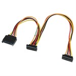 SATA II 15 Pin Splitter Extension Cable, 15in. - Universal