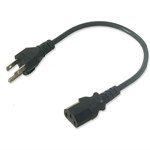 2ft. CPU, Monitor Or Projector Power Cord. ZT1202161 - Ziotek