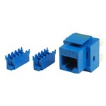 Cat5e 8P8C Keystone Panel Jack, Blue - Universal