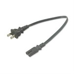 1ft. Notebook / Laptop C7 Power Cable, 2 Prong ZT1212578 - Ziotek