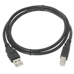 3ft. USB 2.0 Type A Male To Type B Male USB Cable, Black ZT1310981 - Ziotek